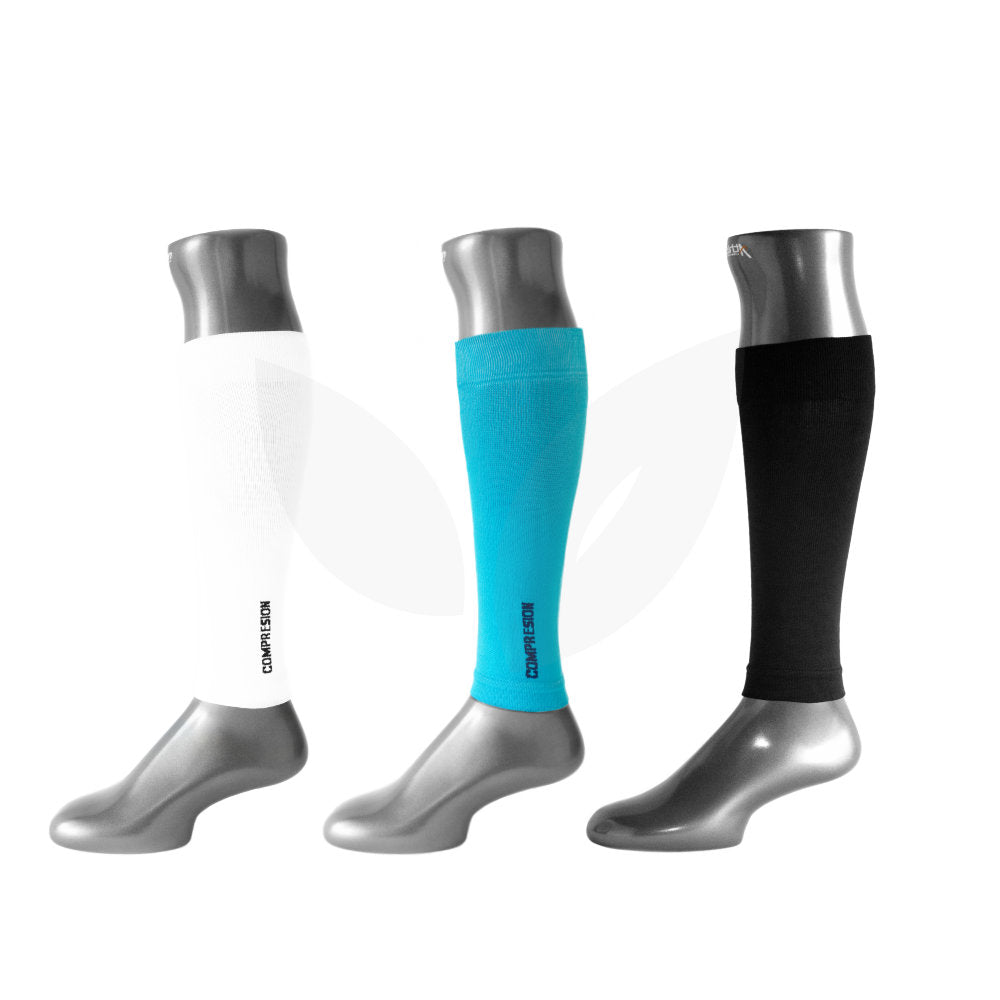 Media de compresión graduada deportiva- Pantorillera Unicolores