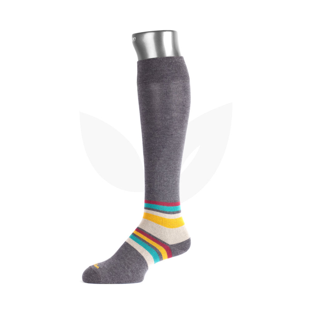 Media de compresión graduada de algodón- CMO203 Gris Carbón